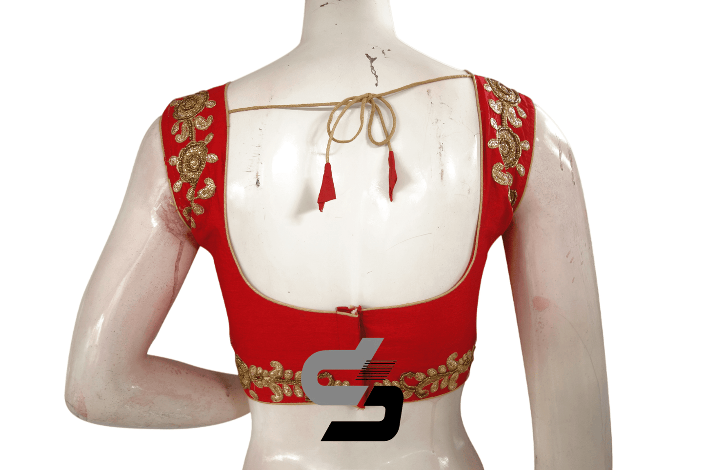 Red Color Embroidery Party Wear Readymade Blouse - D3blouses