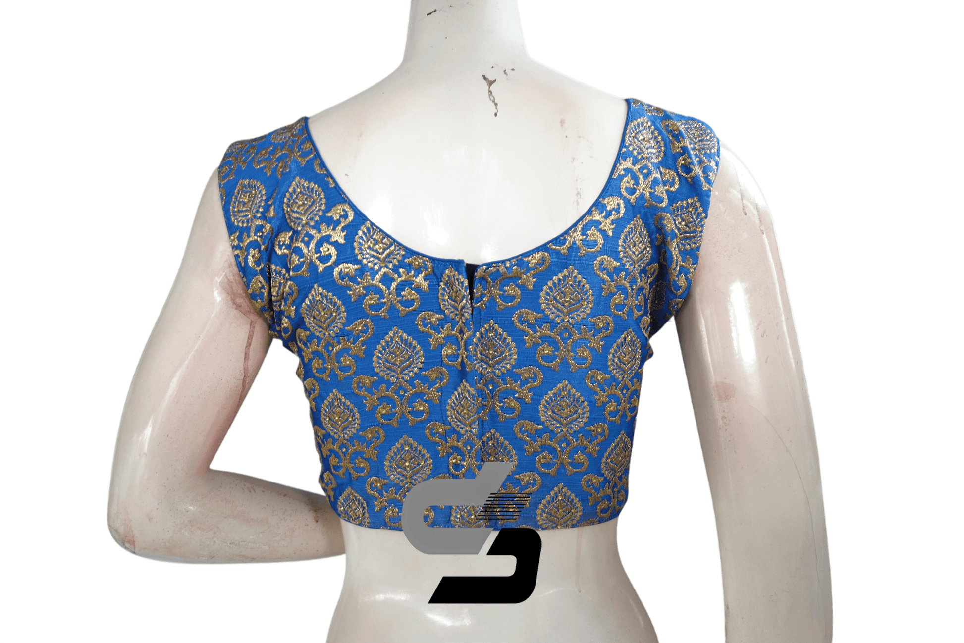 Blue Color Embroidery Party Wear Readymade Blouse - D3blouses