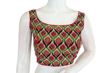 kalamkari readymade saree blouse with beautiful tassels indian cotton readymade blouse 25
