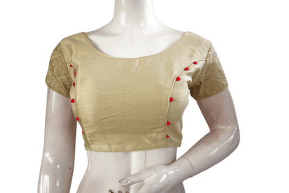 Gold Color Designer Party Wear Readymade Blouse - D3blouses