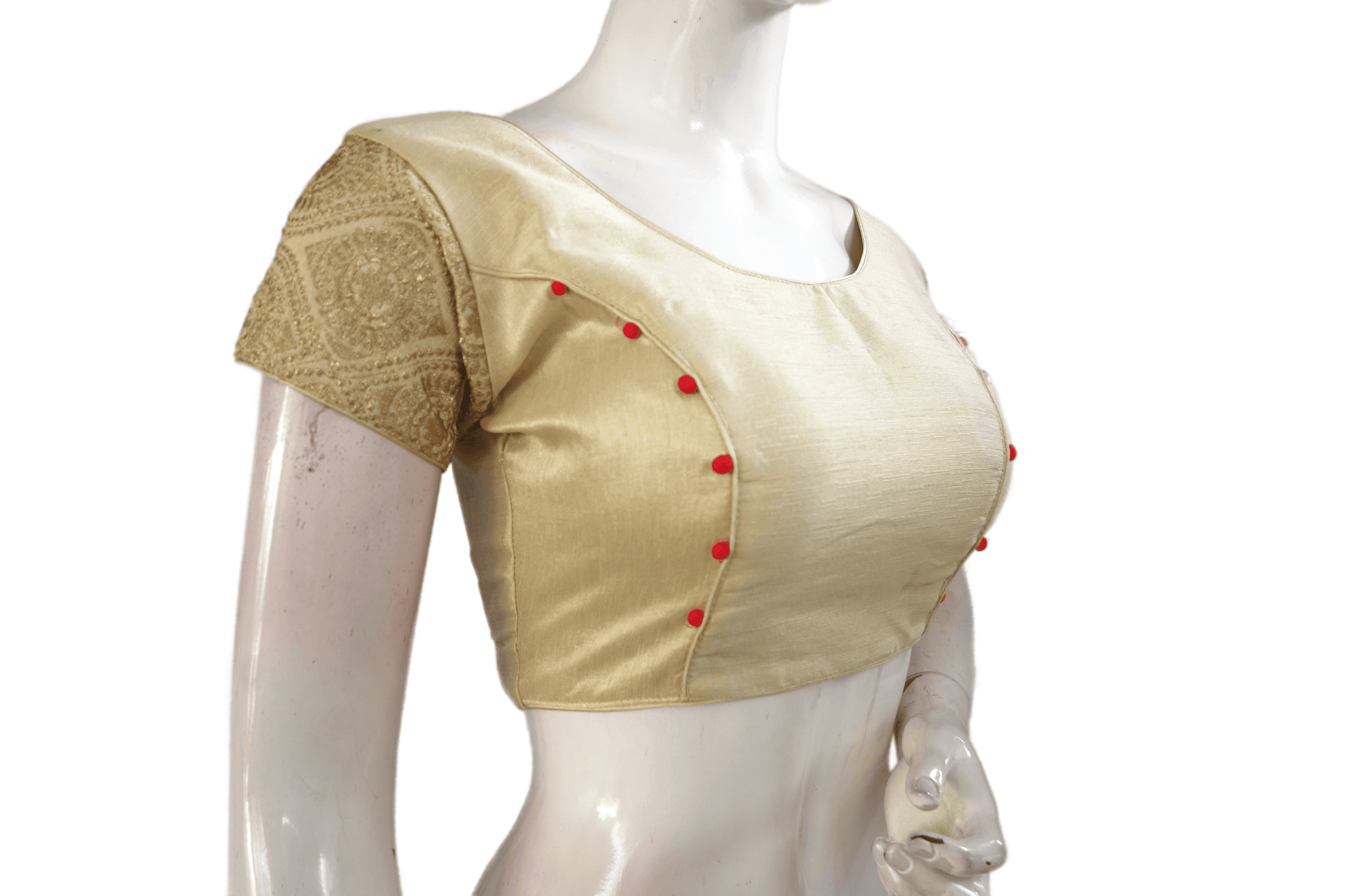 Gold Color Designer Party Wear Readymade Blouse - D3blouses