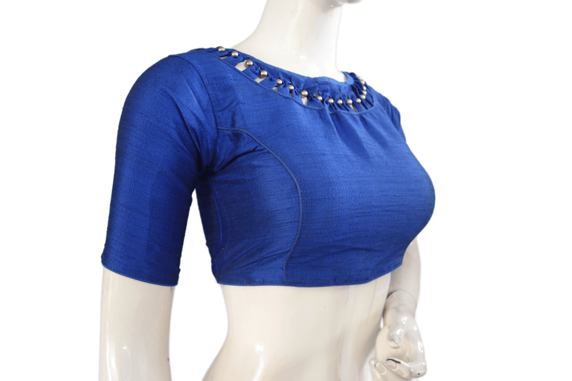 Royal Blue Color Designer Party Wear Readymade Blouse - D3blouses