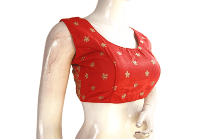 Red Color Designer Party Wear Readymade Blouse - D3blouses