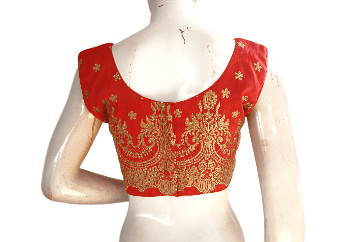 Red Color Designer Party Wear Readymade Blouse - D3blouses