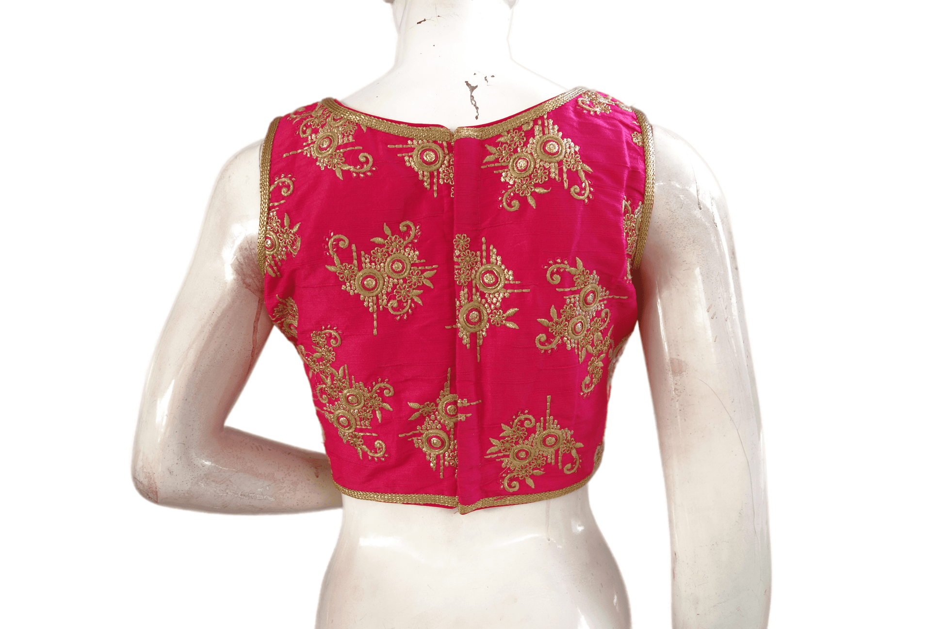 Pink Color Embroidery Party Wear Readymade Blouse - D3blouses