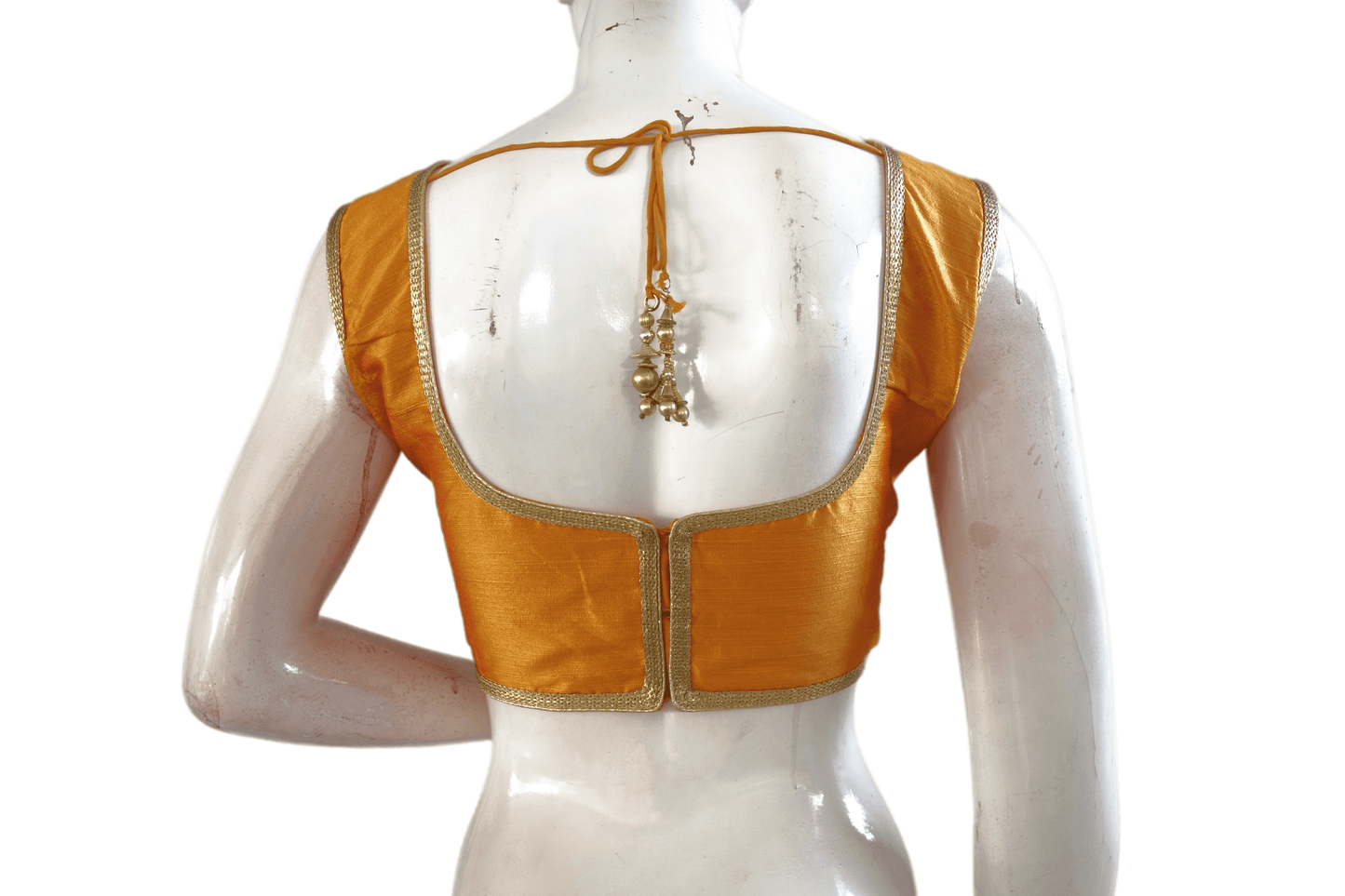 Mustard Color Designer Embroidery Saree Readymade Blouse - D3blouses