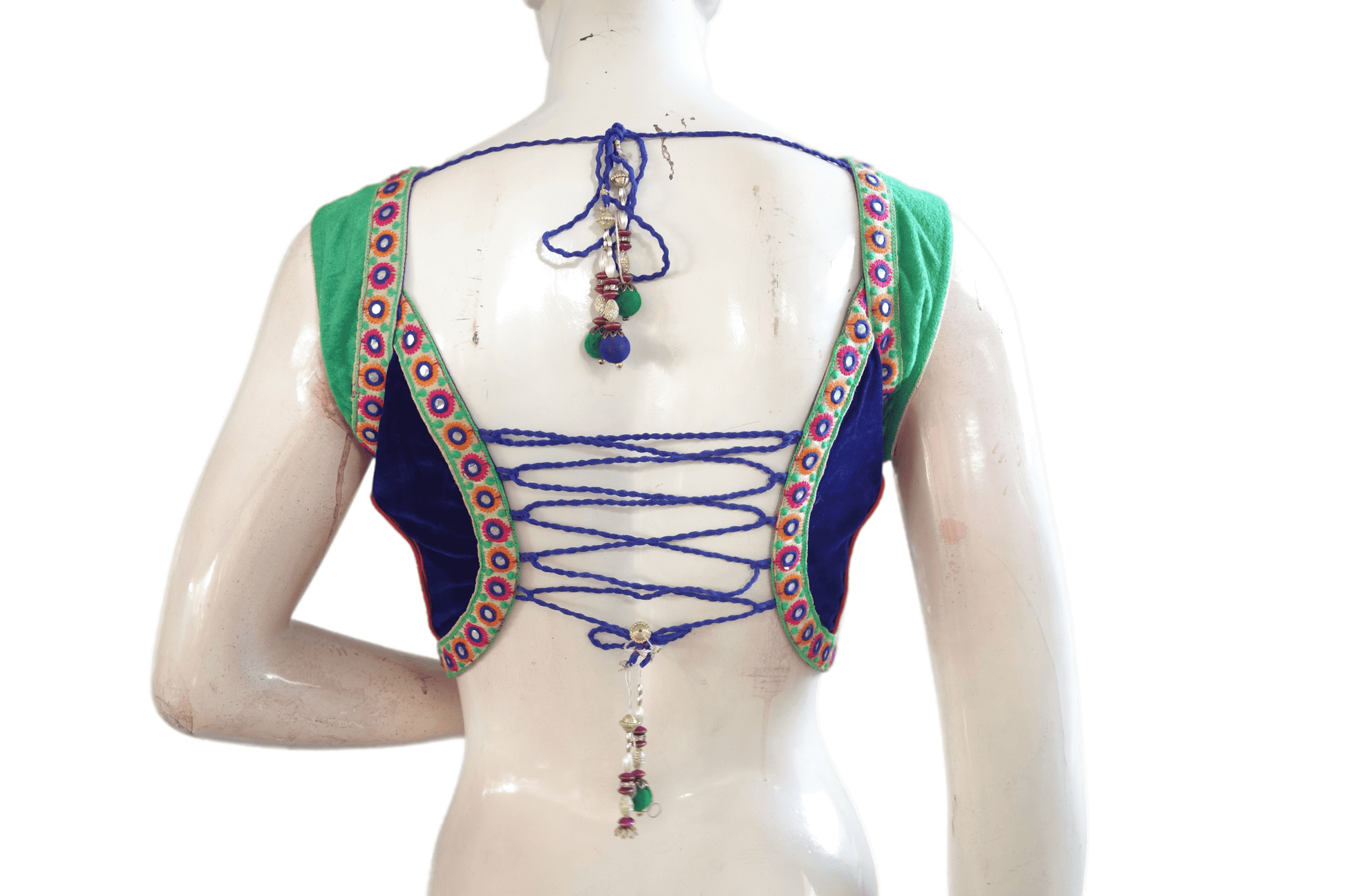 Multi Color Velvet Designer Party Wear Readymade Blouse/ Indian Crop Tops - D3blouses