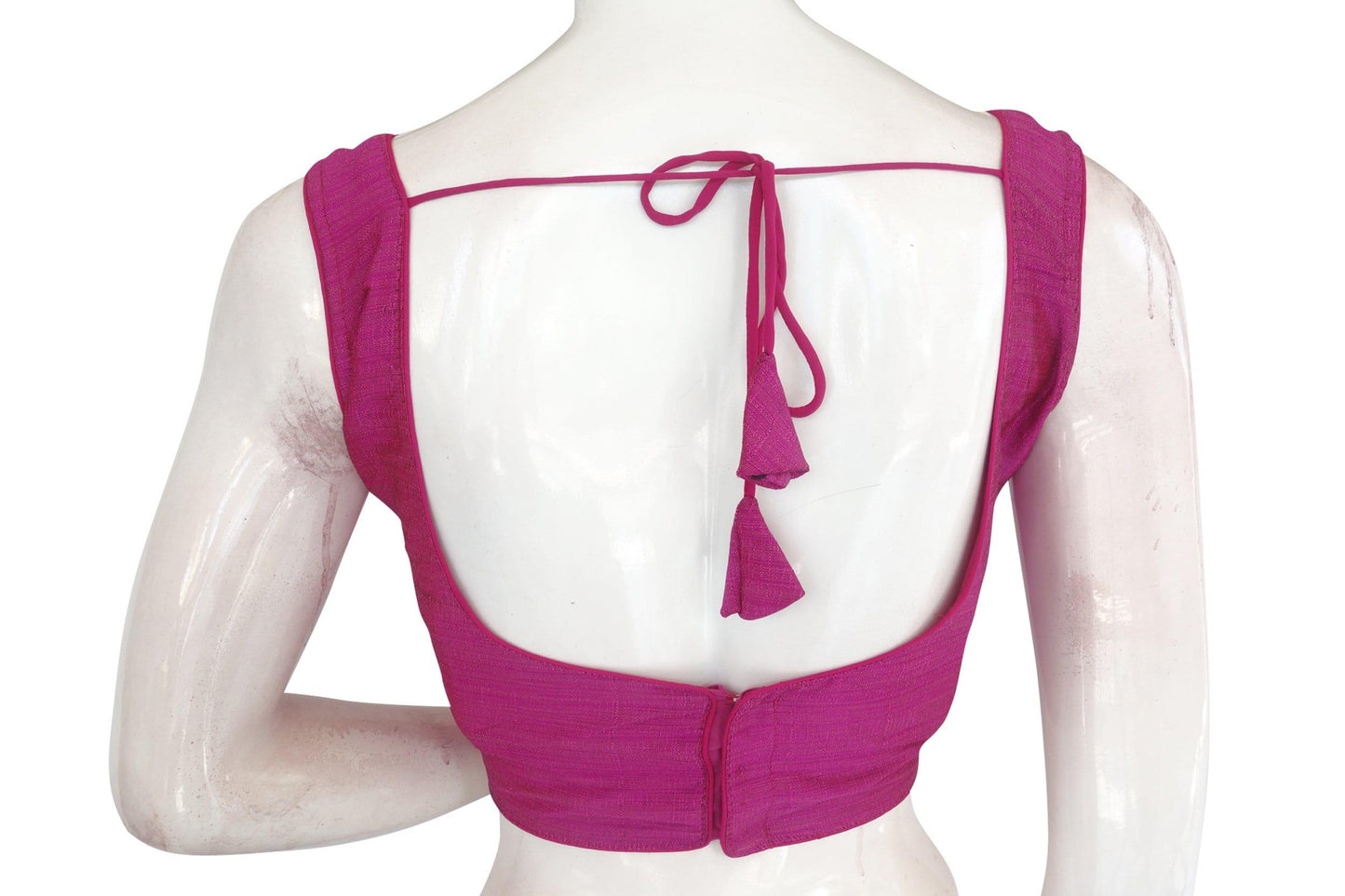 plain silk designer readymade blouse 3