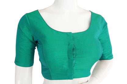 color plain semi silk readymade saree blouse indian readymade blouse