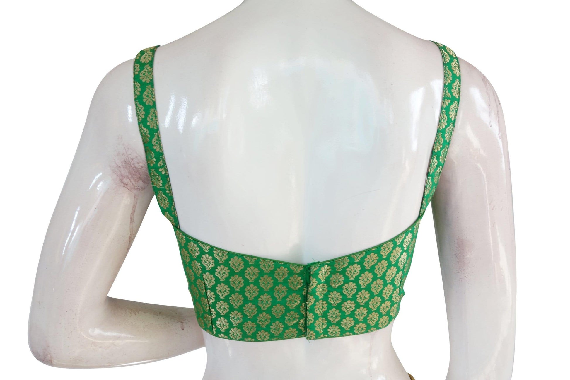 green color brocade silk designer readymade blouse