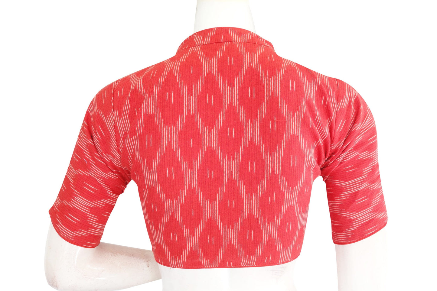 color ikkat collar designer readymade blouse 6