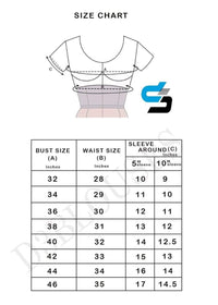 Thumbnail for White Color Netted Embroidery Designer Readymade Blouse - D3blouses
